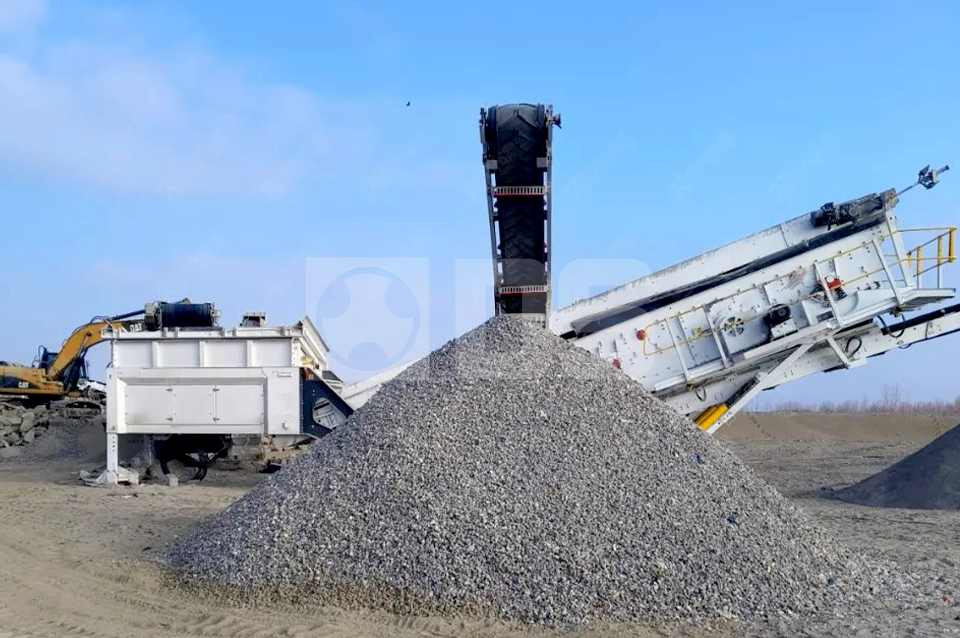 CONSTRUCTION DEBRIS MOBILE PROCESSING PLANT